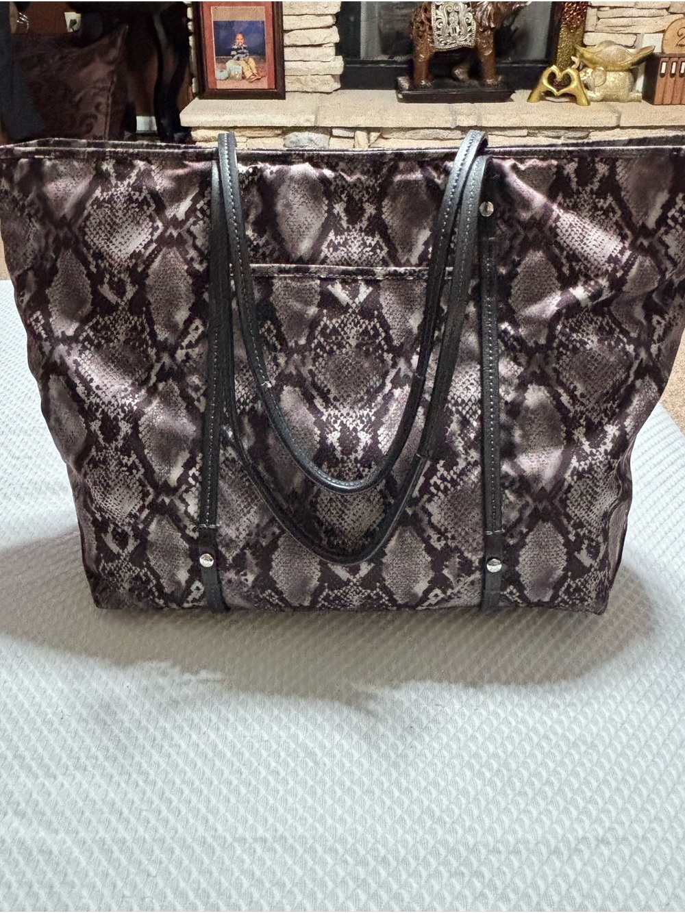 Tumi Snake-Print Tote - Picture 7 of 15